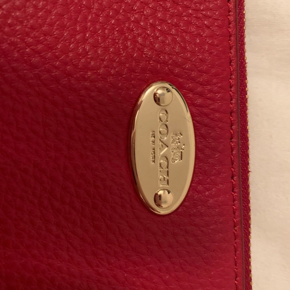 Red Leather Coach Crossbody - Picture 3 of 8